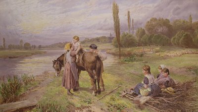 The Ride on the Pony by Myles Birket Foster